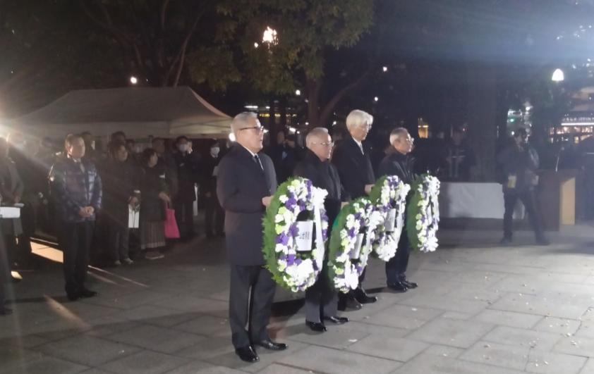 原爆ドーム世界遺産記念集会の様子